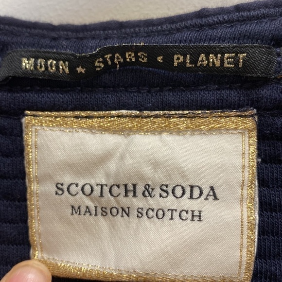 Scotch & Soda open cardigan sweater size 1 or size 6 navy blue jacket - Picture 5 of 12